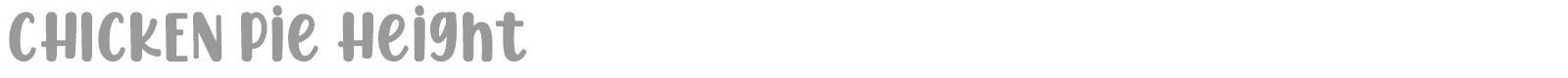Chicken Pie font preview